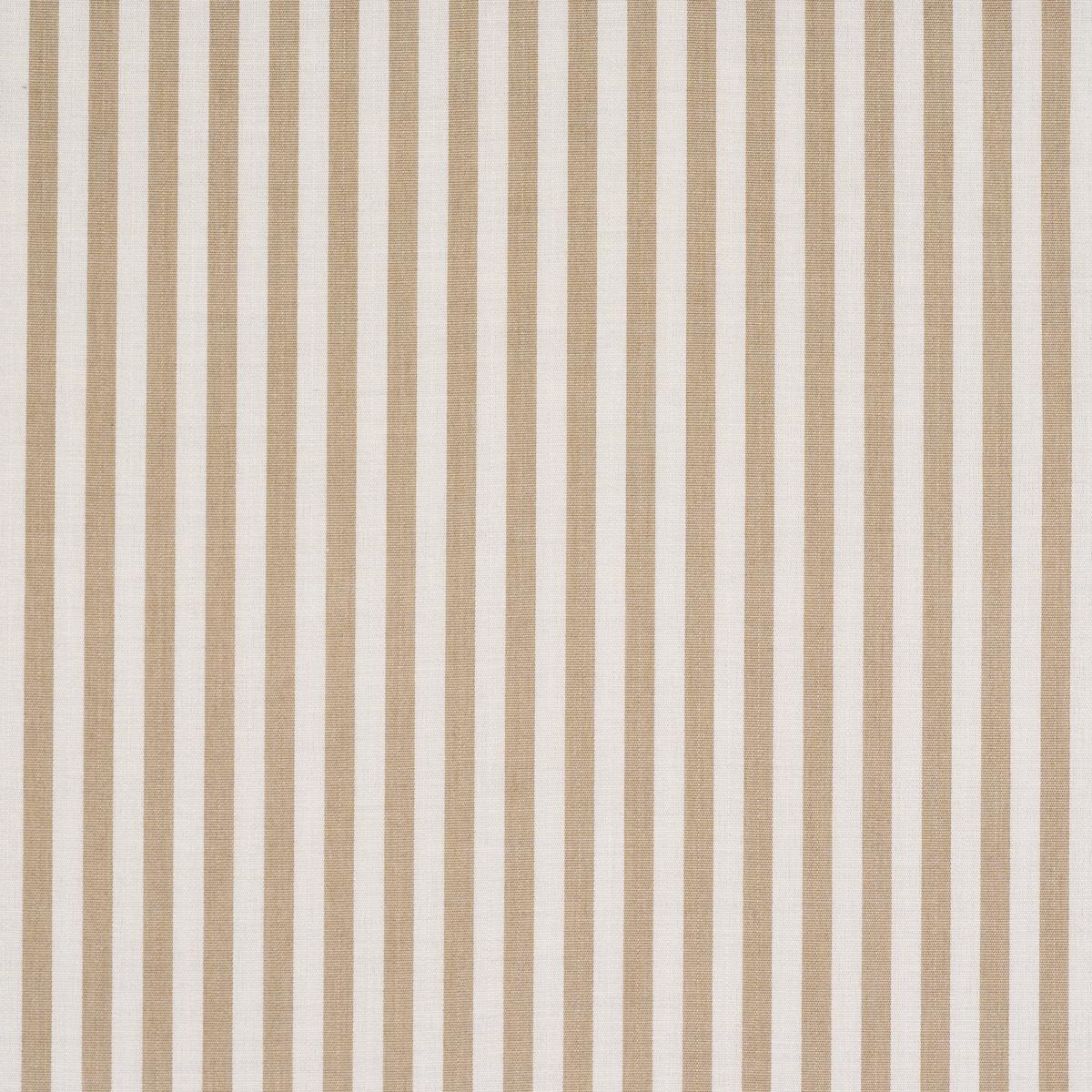 Schumacher Hanson Indoor/Outdoor Stripe Narrow Sand Fabric