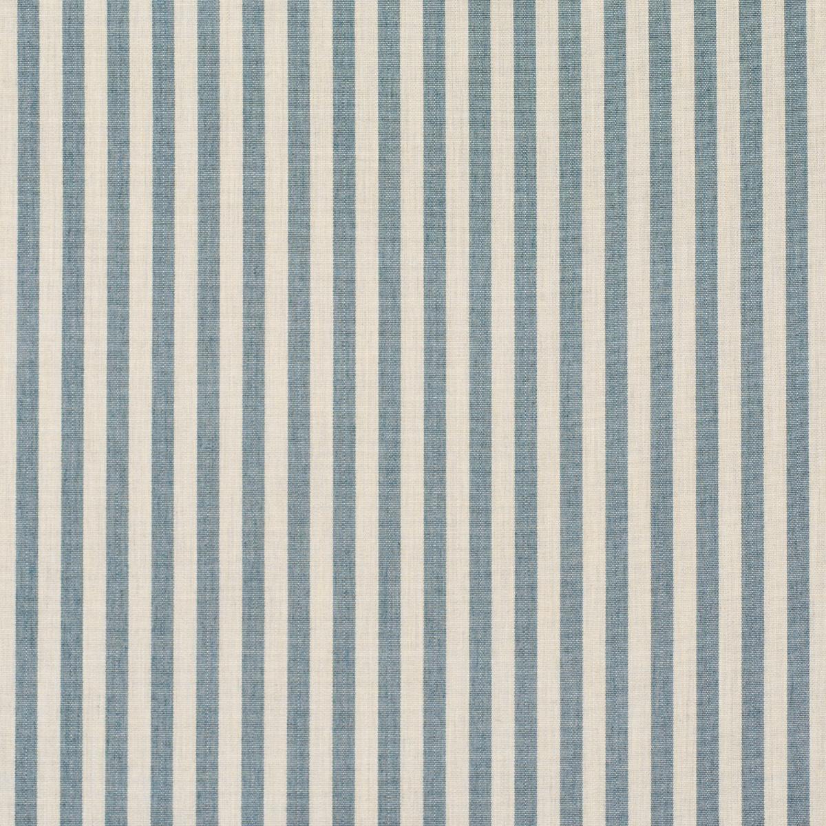 Schumacher Hanson Indoor/Outdoor Stripe Narrow Teal Fabric