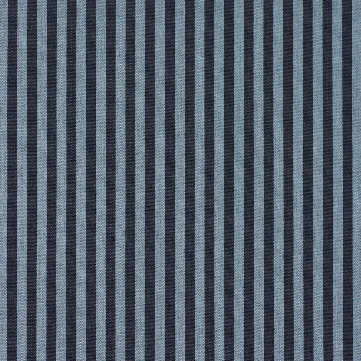 Schumacher Hanson Indoor/Outdoor Stripe Narrow Blues Fabric