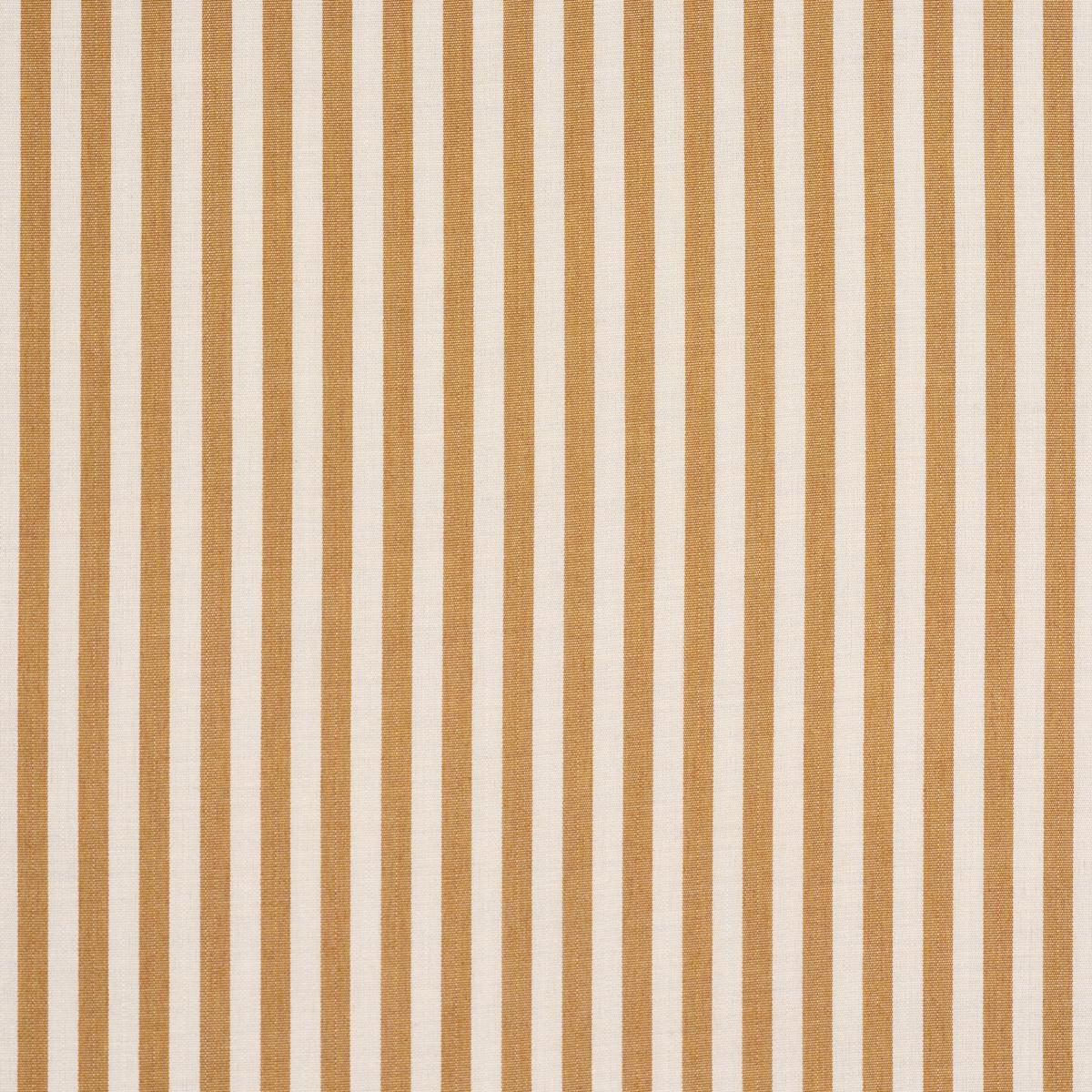 Schumacher Hanson Indoor/Outdoor Stripe Narrow Marigold Fabric