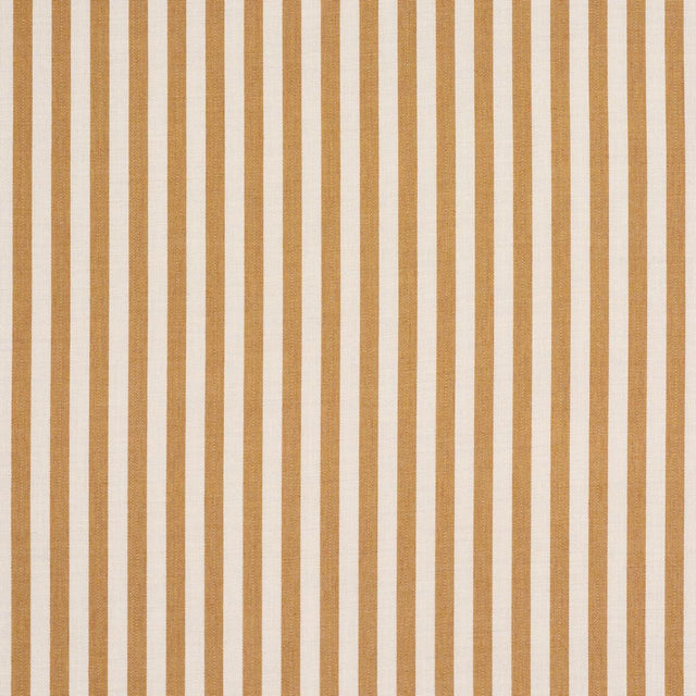 Schumacher Hanson Indoor/Outdoor Stripe Narrow Marigold Fabric
