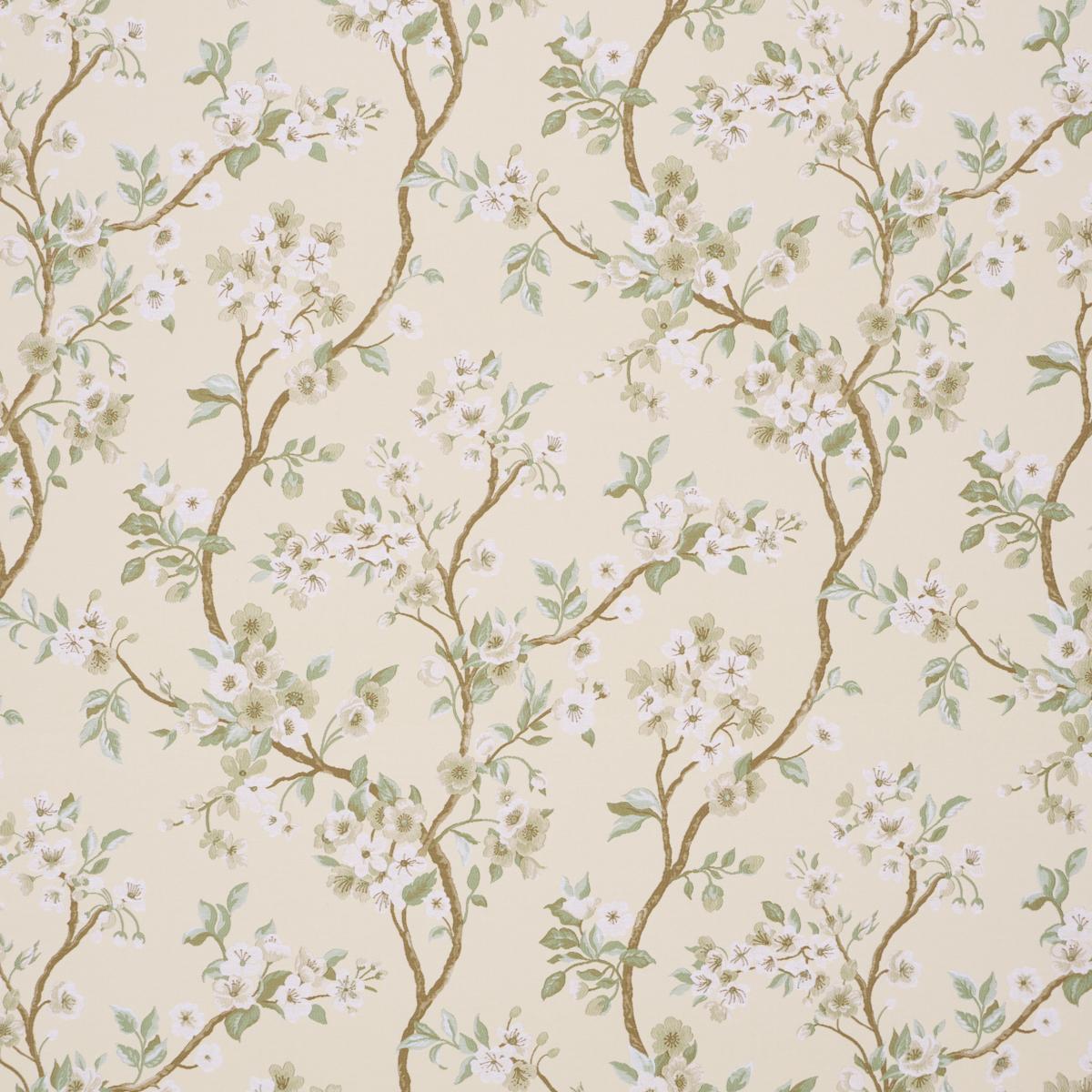 Schumacher Cherry Blossom Citron Fabric