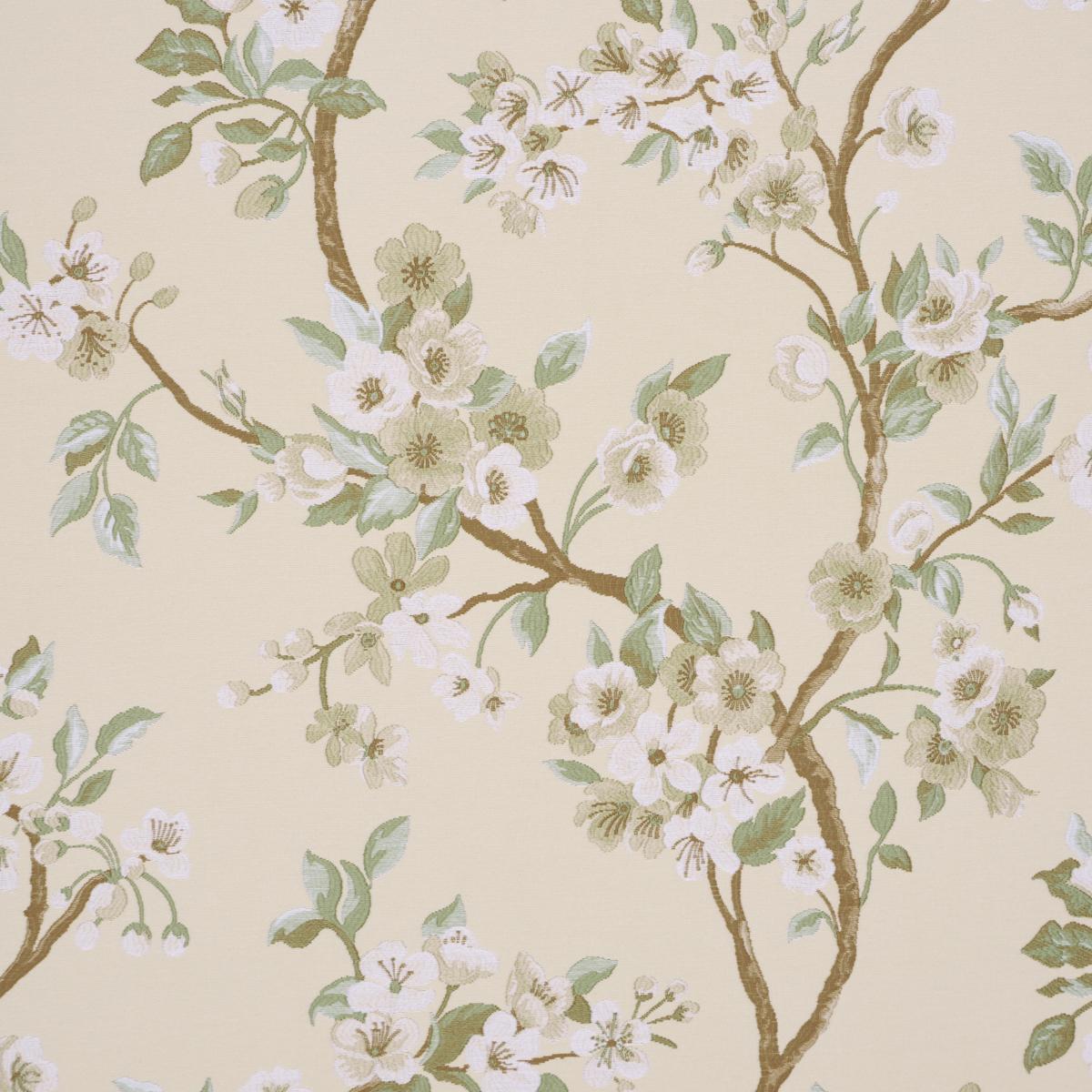 Schumacher Cherry Blossom Citron Fabric