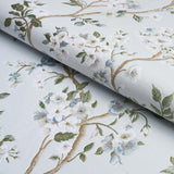 Schumacher Cherry Blossom Sky Fabric