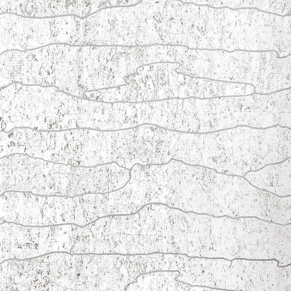 Thibaut Cloud Mosaic White Silver Wallpaper