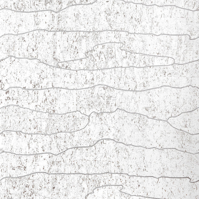 Thibaut Cloud Mosaic White Silver Wallpaper