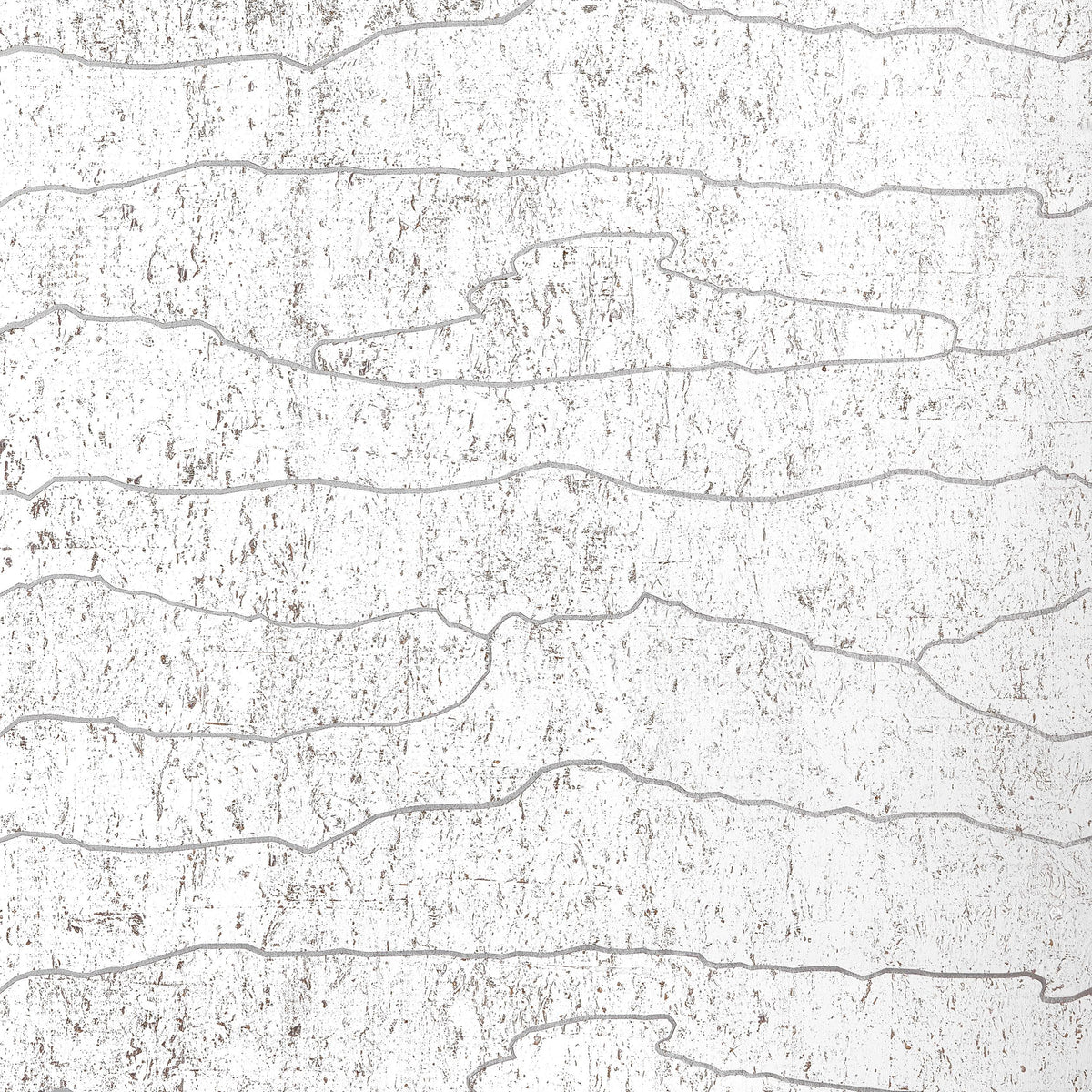 Thibaut Cloud Mosaic White Silver Wallpaper