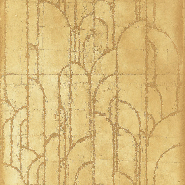 Thibaut Deco Moon Gold Wallpaper