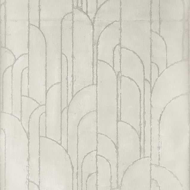 Thibaut Deco Moon Gilver Wallpaper
