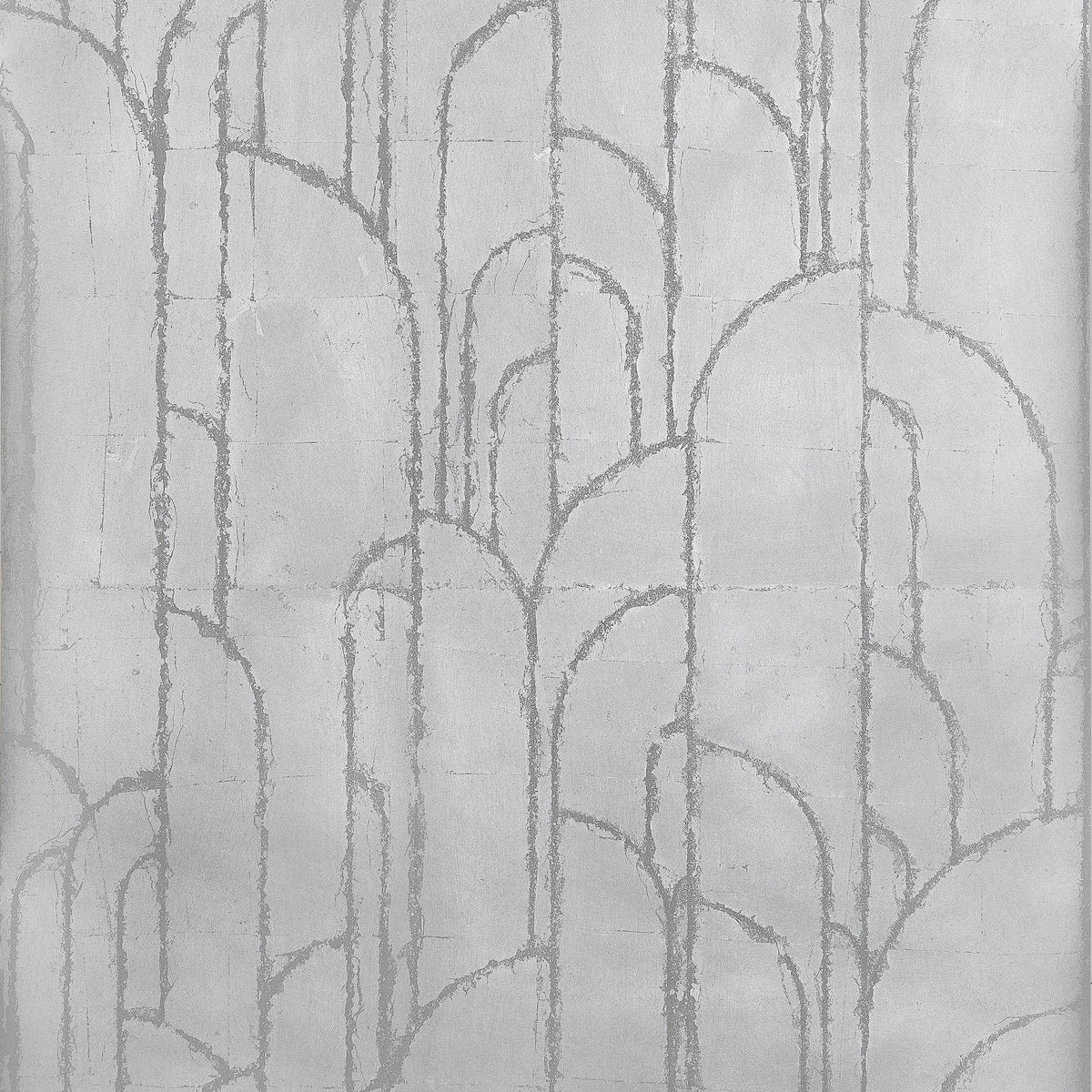 Thibaut Deco Moon Silver Wallpaper