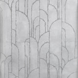 Thibaut Deco Moon Silver Wallpaper
