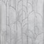 Thibaut Deco Moon Silver Wallpaper