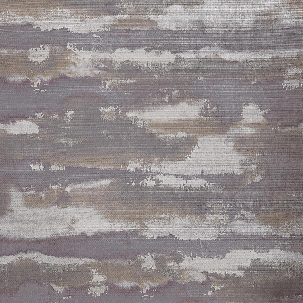 Thibaut Silver Lining Eggplant And Copper Wallpaper