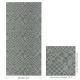 Lee Jofa GLYPH WC STEEL Wallpaper