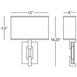 Robert Abbey (1009) 12" x 16.25" LINCOLN WALL SCONCE