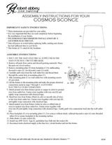 Robert Abbey (1016) 7.88" x 25.75" COSMOS WALL SCONCE