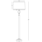 Robert Abbey (1022) 10" x 62.88" CELINE FLOOR LAMP