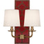 Robert Abbey (1031) 13.5" x 16.5" WILLIAMSBURG LIGHTFOOT WALL SCONCE