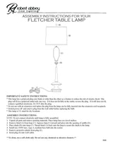 Robert Abbey (1041) 8.13" x 34.5" FLETCHER TABLE LAMP