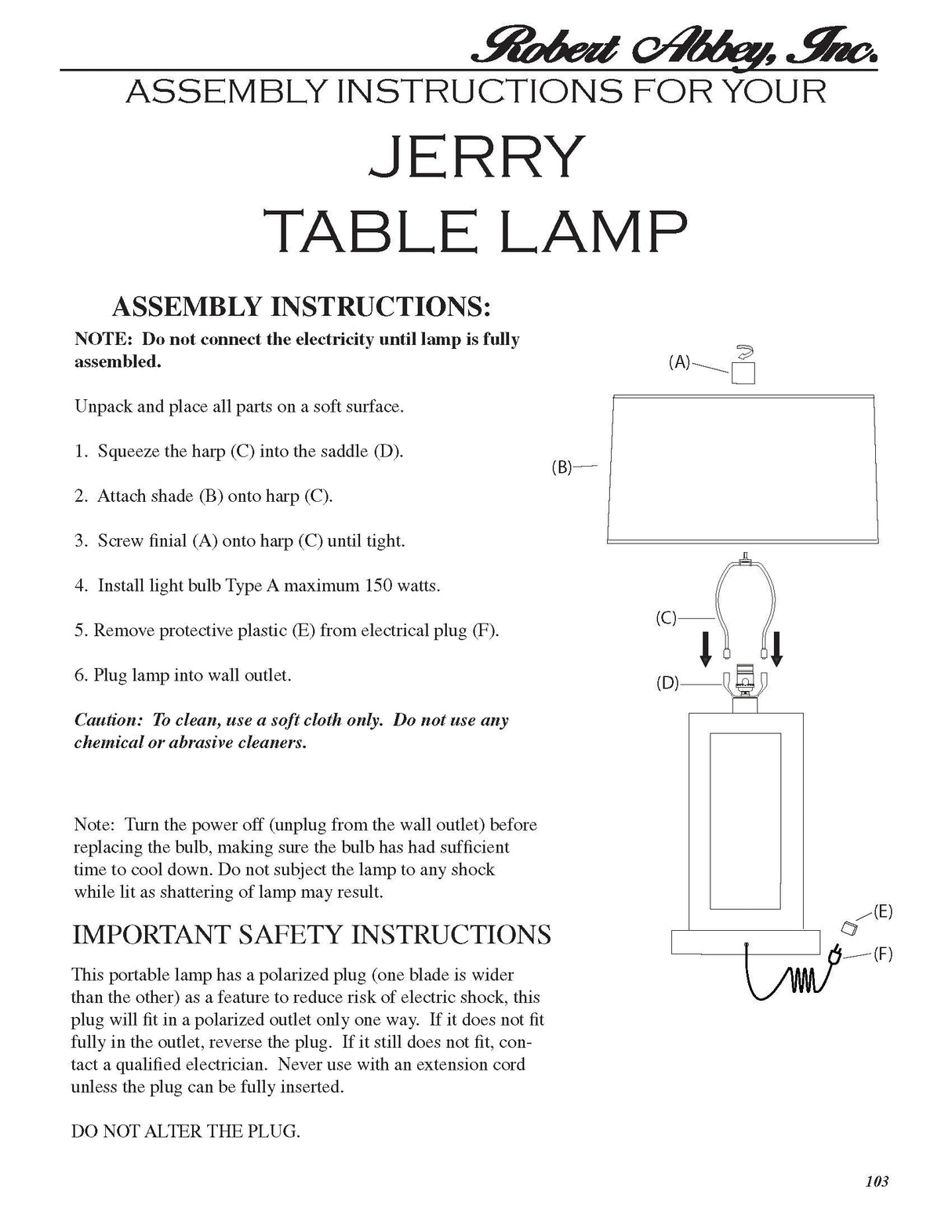 Robert Abbey (104XAS) 11" x 29.5" DOUGHNUT TABLE LAMP