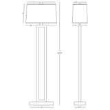 Robert Abbey (108G) 14" x 59.75" DOUGHNUT FLOOR LAMP