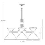 Robert Abbey (1254) 36" x 18.75" CINCH CHANDELIER