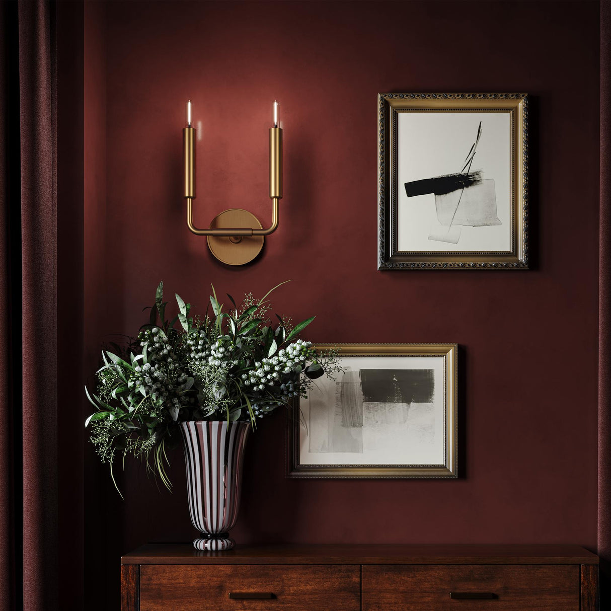 Robert Abbey (1406) 9.75" x 11.88" MAVISTEN EDITION CARBONIA WALL SCONCE