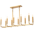 Robert Abbey (1409) 42" x 9.75" MAVISTEN EDITION CARBONIA CHANDELIER