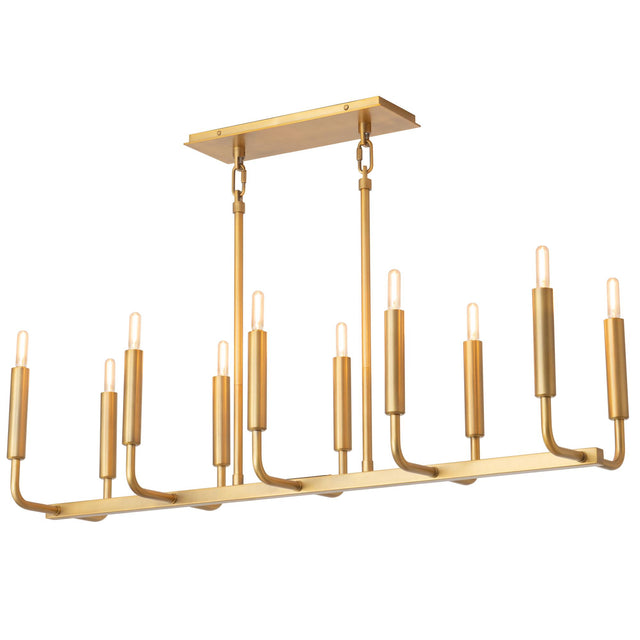 Robert Abbey (1409) 42" x 9.75" MAVISTEN EDITION CARBONIA CHANDELIER