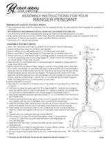 Robert Abbey (1444) 17.5" x 18" RANGER PENDANT