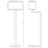 Robert Abbey (147G) 12" x 53.25" DOUGHNUT FLOOR LAMP