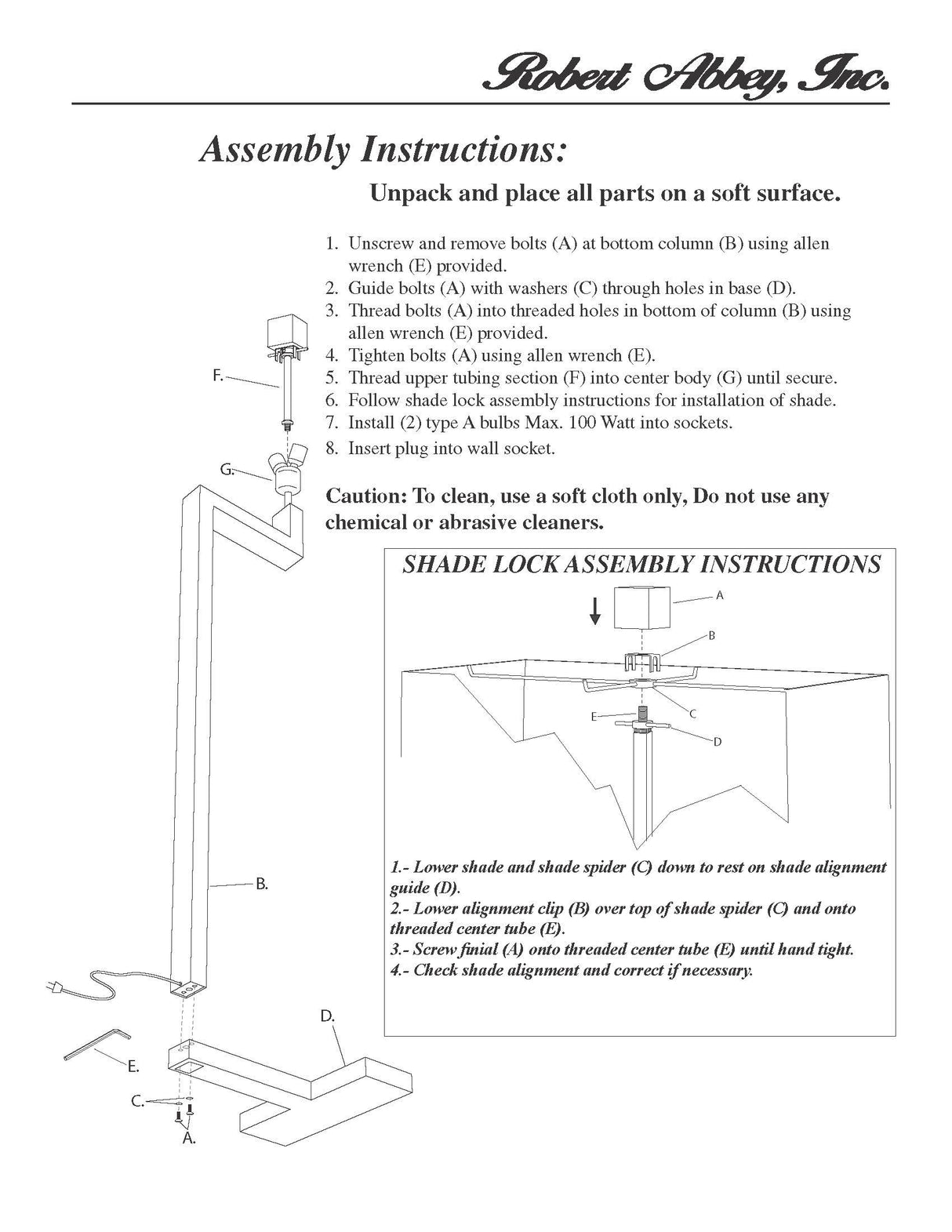 Robert Abbey (148G) 12" x 53.25" DOUGHNUT FLOOR LAMP