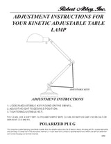 Robert Abbey (1500) 7" x 7.5" KINETIC TABLE LAMP