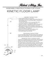 Robert Abbey (1505) 10" x 37.5" KINETIC FLOOR LAMP