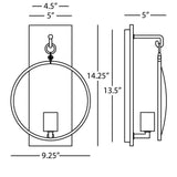 Robert Abbey (1518) 9.13" x 14.25" FINEAS WALL SCONCE