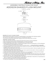 Robert Abbey (1545) 17.63" x 9.75" ADDISON FLUSHMOUNT