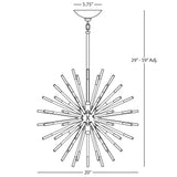 Robert Abbey (166) 28" x 28" ANDROMEDA CHANDELIER