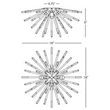Robert Abbey (167) 18" x 18" ANDROMEDA WALL SCONCE