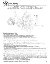Robert Abbey (167) 18" x 18" ANDROMEDA WALL SCONCE