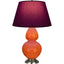 Robert Abbey (1675P) 9.5" x 31" DOUBLE GOURD TABLE LAMP