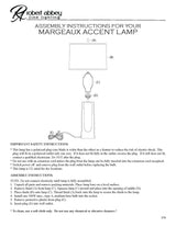Robert Abbey (174) 5.88" x 27.88" MARGEAUX TABLE LAMP