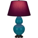 Robert Abbey (1752P) 9.5" x 31" DOUBLE GOURD TABLE LAMP