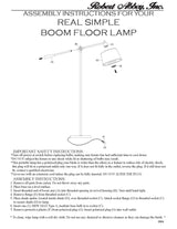 Robert Abbey (1824) 10" x 42.5" REAL SIMPLE FLOOR LAMP