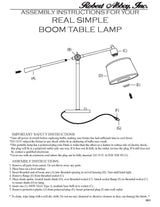 Robert Abbey (1833) 7.13" x 15.75" REAL SIMPLE TABLE LAMP