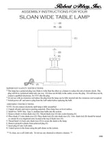 Robert Abbey (1958B) 9.75" x 19.25" SLOAN TABLE LAMP