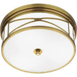 Robert Abbey (1985) 15" x 6.25" CHASE FLUSHMOUNT
