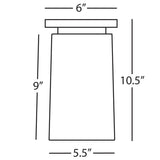Robert Abbey (2043) 5.5" x 10.5" RICO ESPINET NINA FLUSHMOUNT
