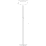 Robert Abbey (2045) 12" x 66" RICO ESPINET OVO TORCHIERE