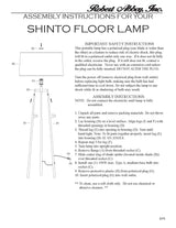 Robert Abbey (2171) 24" x 62.5" RICO ESPINET SHINTO FLOOR LAMP