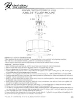 Robert Abbey (2201) 24" x 10.25" AXIS FLUSHMOUNT